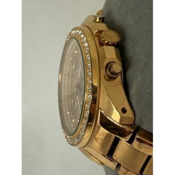 Fossil ES3352 Decker Chronograph Women's Gold Stainless Steel Analog Watch E118 - Picture 3 of 9